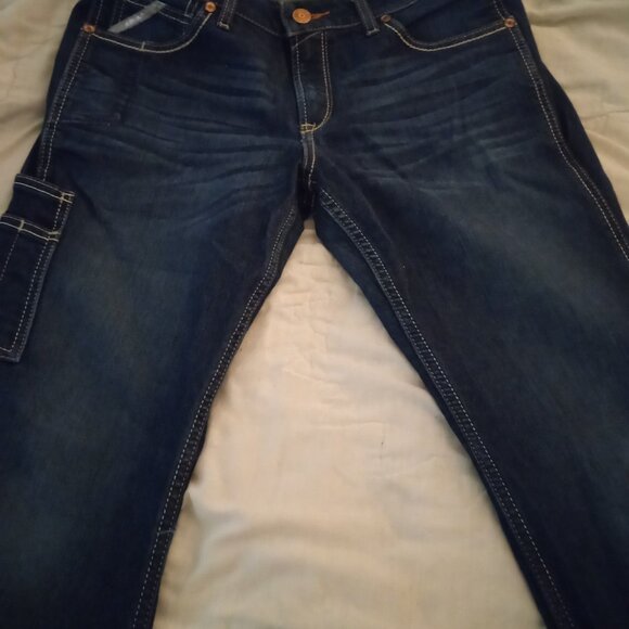 Women's Ariat Rebar Mid Rise DuraStretch Riverter Bootcut Size 31S - Picture 2 of 15